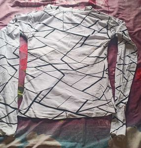 Patterned Long Sleeve Top
