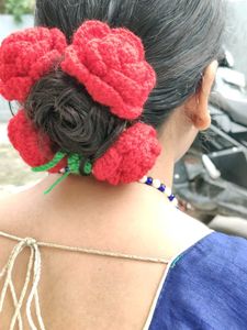 Red Rose Hair Accessory