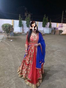 Gown With Dupatta Heavy Embroidered Ethnic Beauti