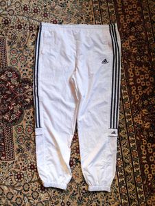 Adidas Vintage White Trackpant Lower Baggy