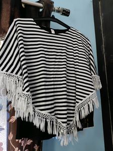 White Cotton Cape Top