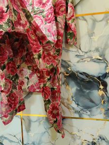 BRAND NEW Floral Print Co-ord Set with EMBROIDERY