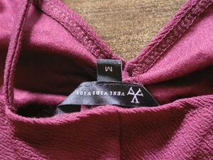 Veni Vidi Vici maroon bodycon dress