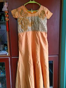 Orange Ethnic Gown
