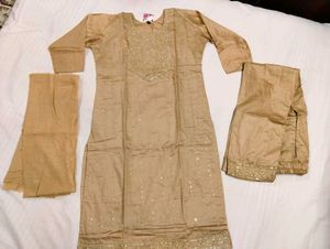 Muslin Kurta Pant Dupatta Set