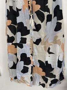 Abstract Print Midi Dress