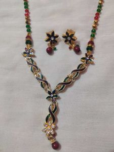 Meenakari Work Jwellery Set