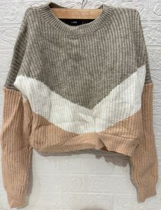 Color Block Knit Sweater
