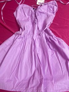 Strap Dress Lavender Color