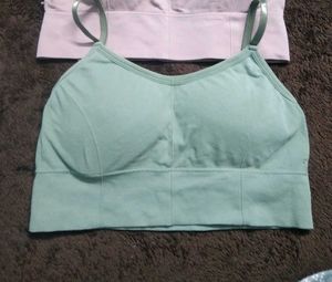 green padded bralette