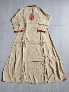 Floor Touch Embroided Long Kurti