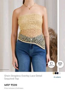 Lace Tube Top - Stylish &amp; Unique