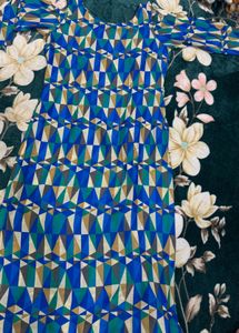 Geometric Print Kurta and pant set