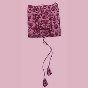 Cotton Short Kurti with Criss-Cross Back Tie