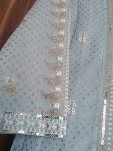 W Brand Cyan Color Kurti