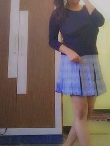 High Waist Short Skirt