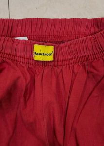 Red Casual Pants