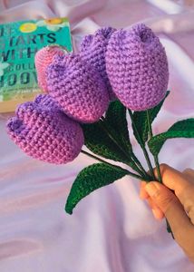 Crochet Purple Tulips 🌷💜
