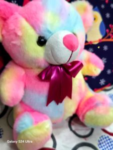 🌈 Cute Rainbow Teddy Bear – Soft, Fluffy &amp; Adorab