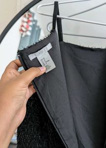 H&amp;M Black midi dress