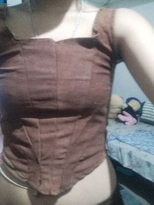 Corset Top Brown 🤎