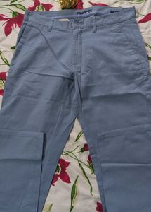 Men SLIM FIT - Sky Blue used Normal Pant