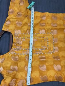 Yellow Printed Kurta