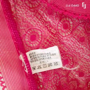 Pink Lace Lingerie Set