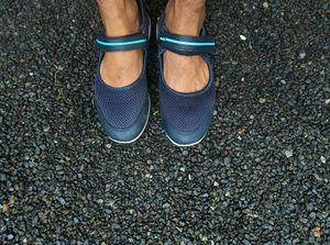 Navy Mary Jane Water Shoes - Size 6