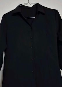 Classic Black Corset Shirt