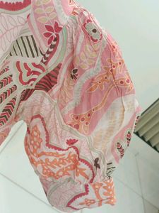 XXL Vintage Pink Patterned Dress