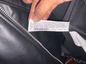 ZARA Black Faux Leather Biker Jacket M(40)