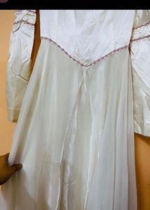 Vintage-Inspired White Gown