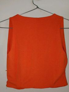 Uptownie Orange Twist Crop Top - Size S