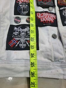 Custom Denim Vest with Patches