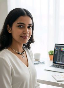 Beaded Flower Choker