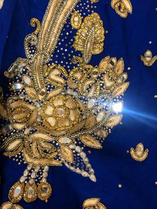 Royal Blue Diamond Kurti Heavy