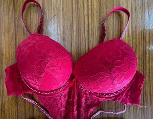 Red Lace Lingerie Set