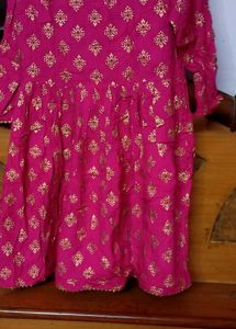 Women Rayon Kurta And Sharara Set