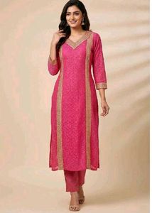 Elegant Pink Kurta Set
