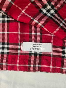 Red Plaid Pleated Skirt waist 28/30