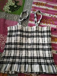 Black &amp; White Plaid Shirt