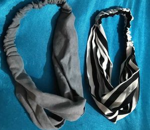 Headbands - Gray & Striped