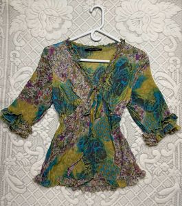 Floral Sheer Top
