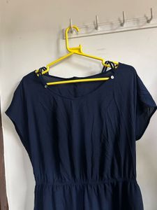 Navy Blue Midi Dress