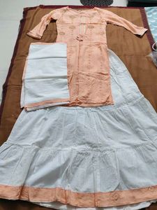 Peach Kurta Set