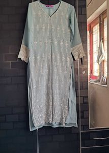 Elegant Blue Embroidered Kurta set