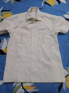 Man Safari Suit Creami Colour