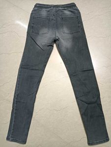 Grey Denim Joggers
