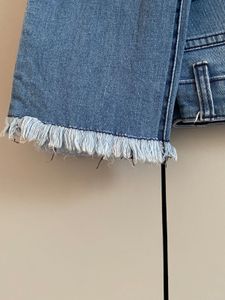 Westside Distressed Hem Skinny Jeans